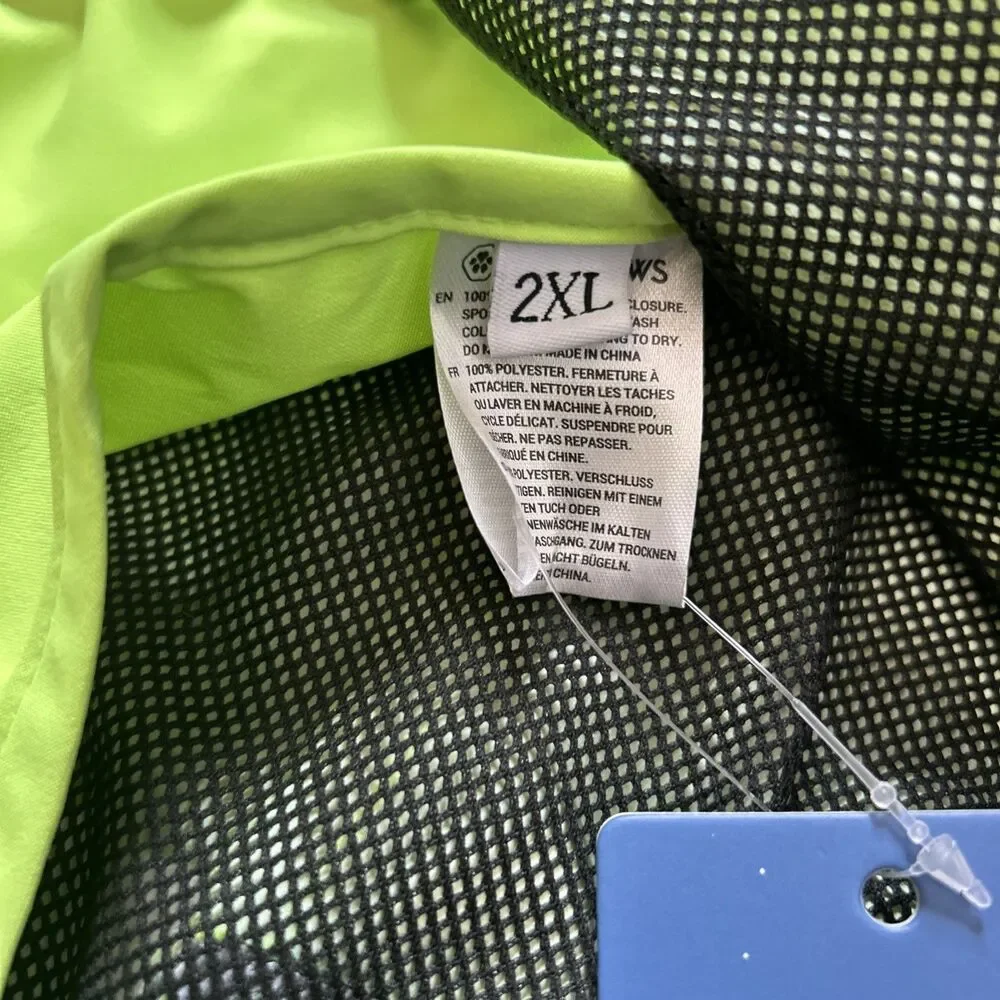 Spark Paws Dog Raincoat 2XL Waterproof Windproof Rain Jacket Reflective NEW